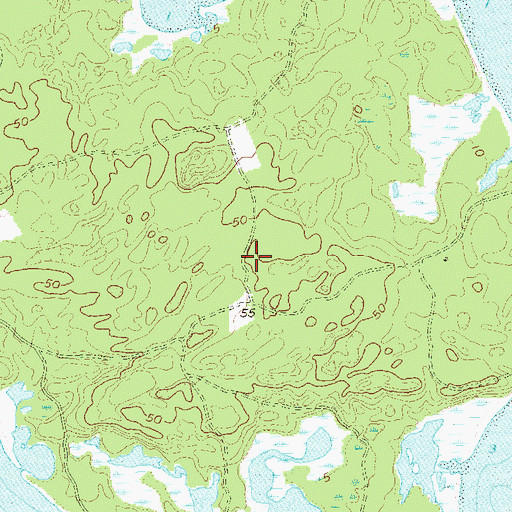 Topographic Map of Mashomack Preserve, NY