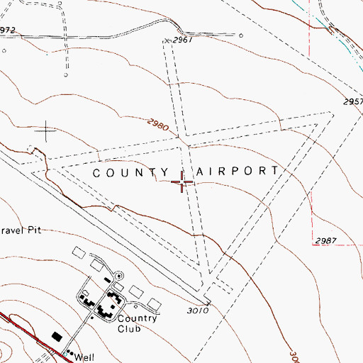 Topographic Map of Gibbs Field (historical), TX