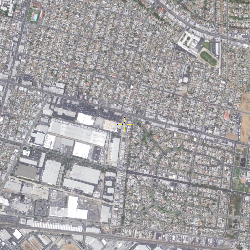 Aerial/Satellite Image of Los Angeles County Fire Department Station 22, CA