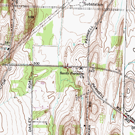Topographic Map of School Number 11 (historical), NY
