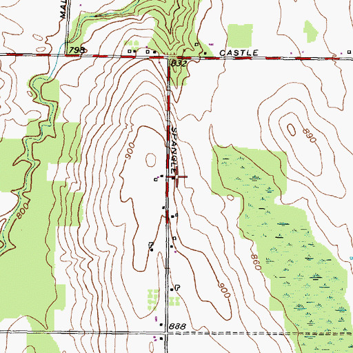 Topographic Map of School Number 7 (historical), NY