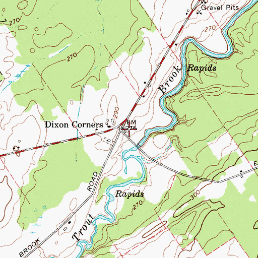 Topographic Map of School Number 3 (historical), NY
