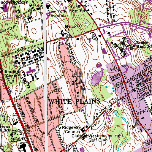 Topographic Map of Gedley Farms (historical), NY