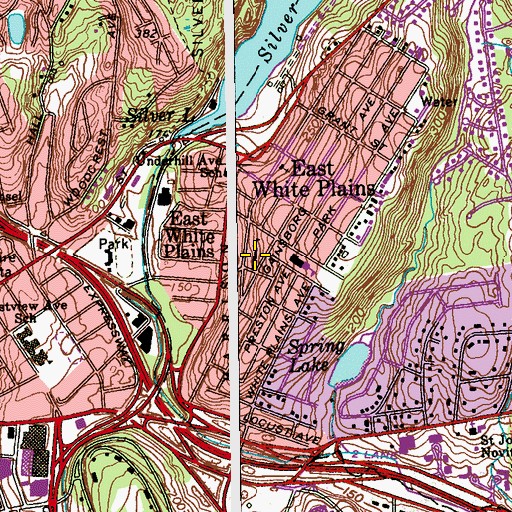 Topographic Map of Saint Anthony's School, NY