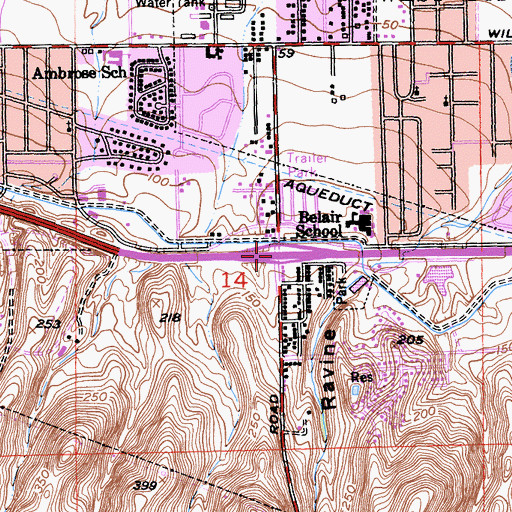 Topographic Map of Exit 20, CA