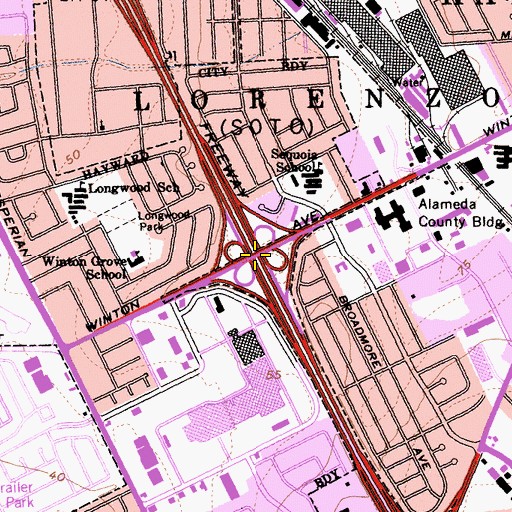 Topographic Map of Exit 28, CA