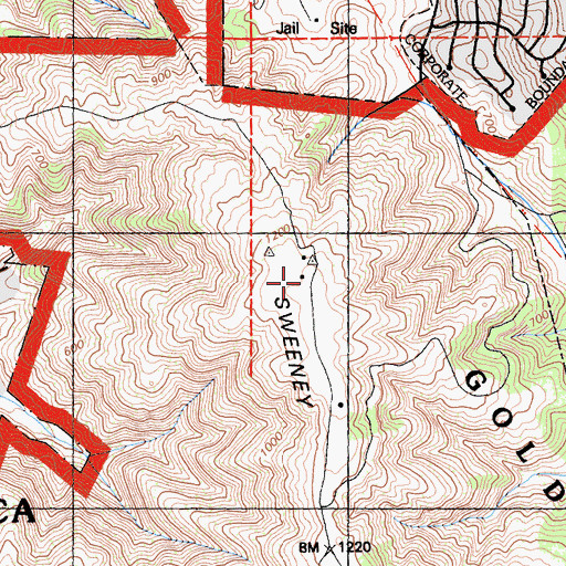 Topographic Map of Nike Site SF-51C (historical), CA