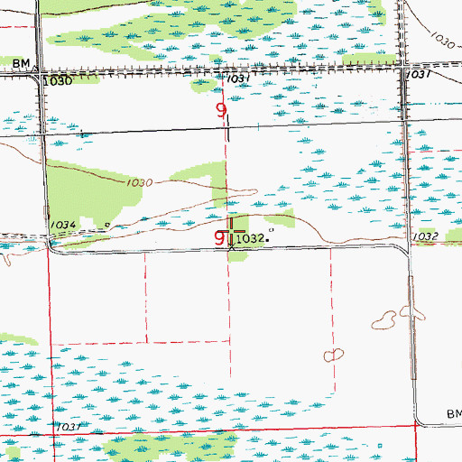 Topographic Map of Lolita Post Office (historical), MN