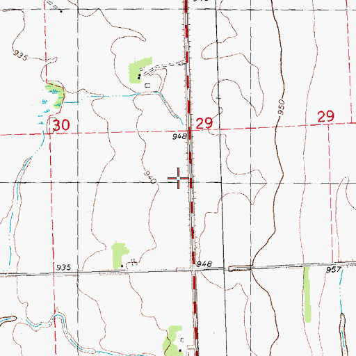Topographic Map of Apple Post Office (historical), MN
