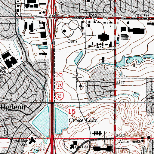 Topographic Map of Loma Linda Park, CO