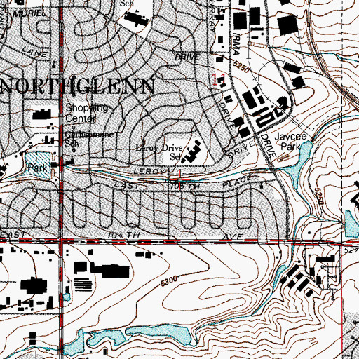 Topographic Map of Thomas Park, CO