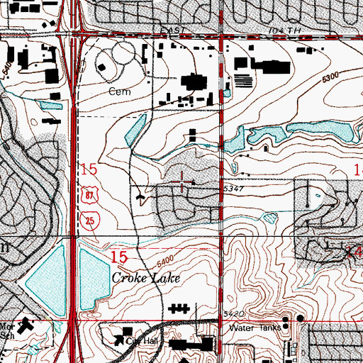 Topographic Map of Berean Church, CO