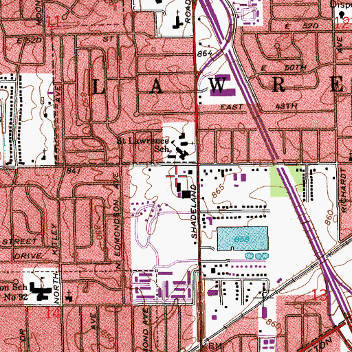 Topographic Map of Gardner Park, IN