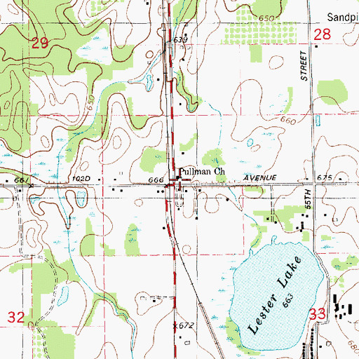 Pullman Mi Map