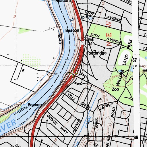 Topographic Map of Exit 516, CA