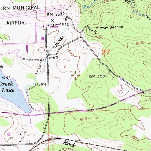Topographic Map of Ridge Golf Course, CA