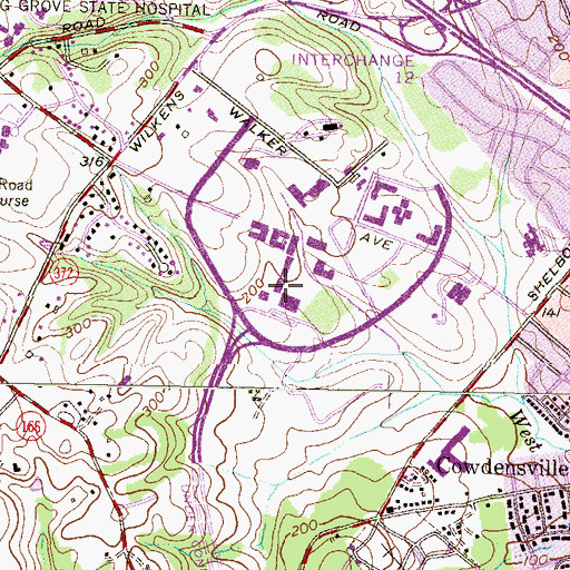Topographic Map of Sondheim Hall, MD