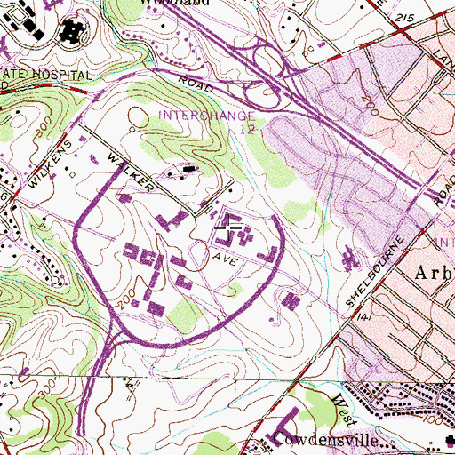 Topographic Map of Student Success and Development Center, MD