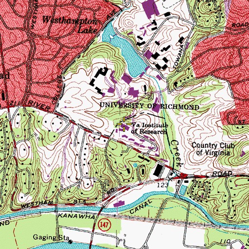 Topographic Map of School of Continuing Studies, VA