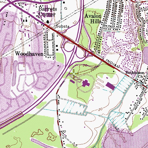 Topographic Map of Regent University Classroom Building, VA