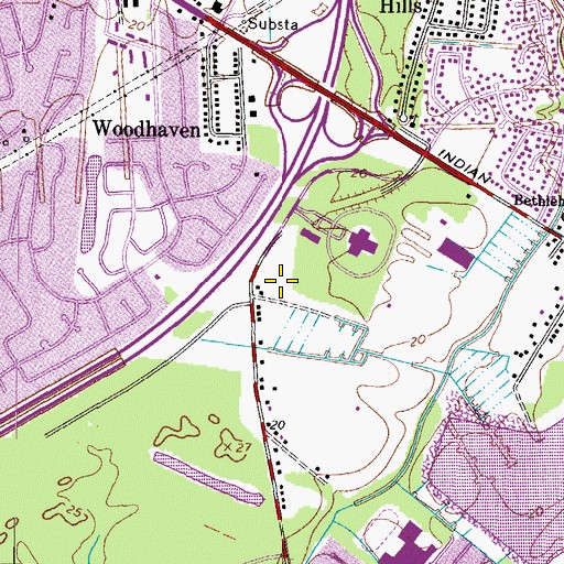 Topographic Map of Regent University Library Building, VA