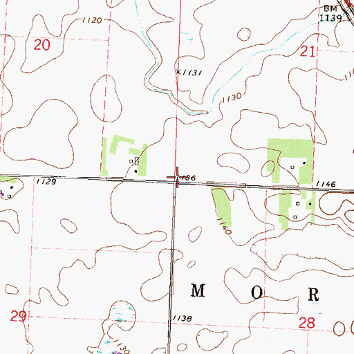 Topographic Map of School Number 22 (historical), MN
