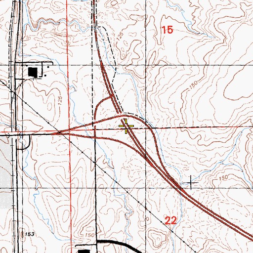 Topographic Map of Exit 309, CA