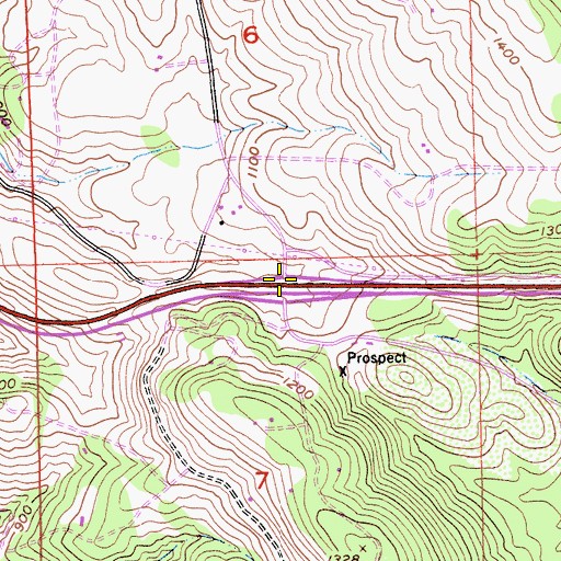 Topographic Map of Exit 32, CA