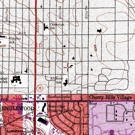 Topographic Map of Elsie Duncan Park, CO