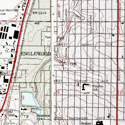 Topographic Map of Rotolo Park, CO