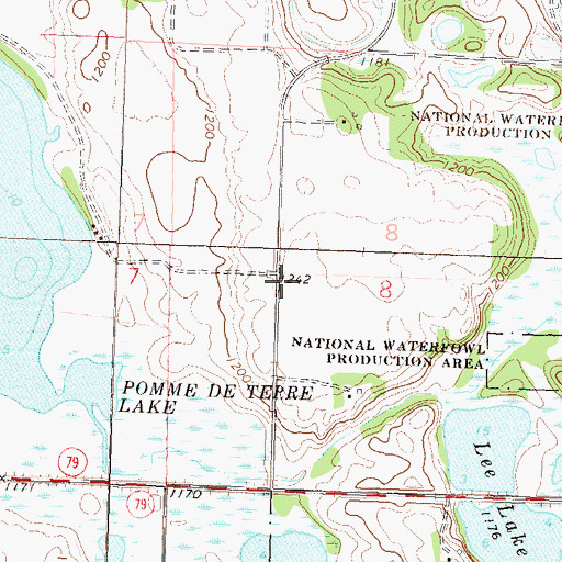 Topographic Map of School Number 3 (historical), MN