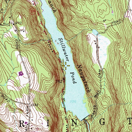 Topographic Map of Stillwater Pond, CT
