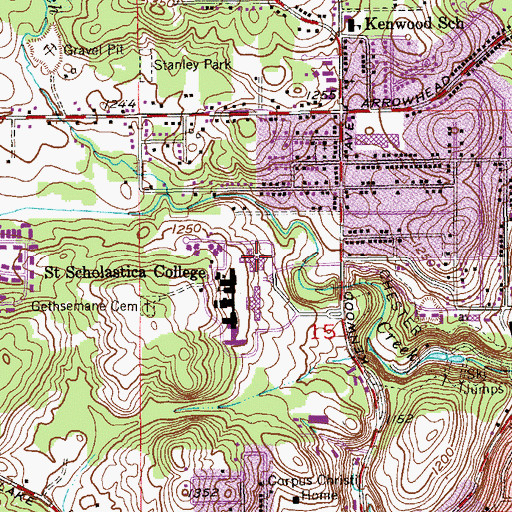 Topographic Map of Somers Suite, MN