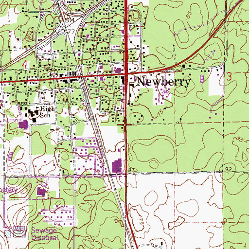 Topographic Map of Destiny Community Church, FL