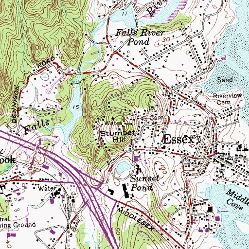 Topographic Map of Stumpet Hill, CT
