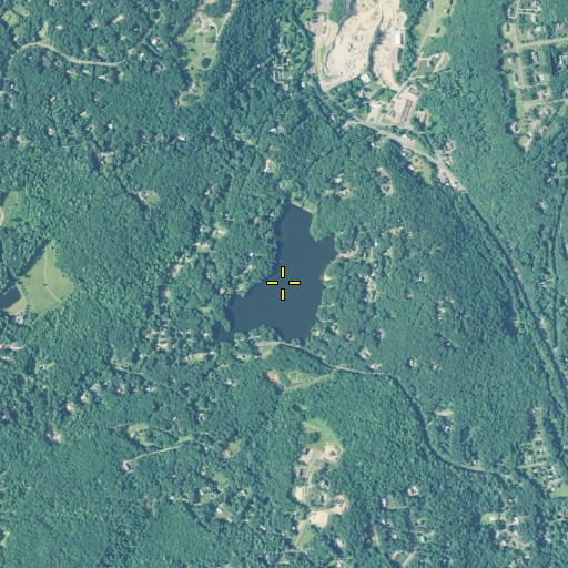 Aerial/Satellite Image of Swan Lake, CT