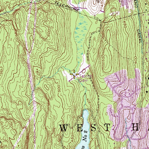Topographic Map of Talcott Dam, CT
