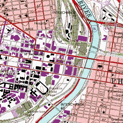 Topographic Map of Alumni Engineering Laboratory, PA