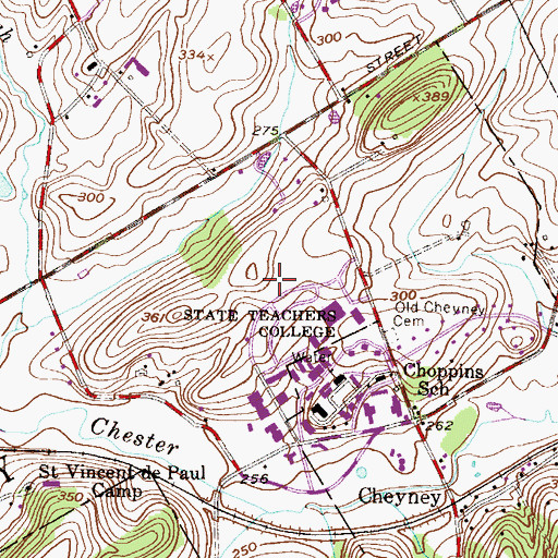 Topographic Map of McKright-Rogers Building, PA