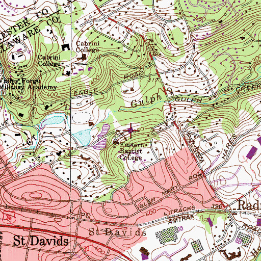 Topographic Map of McInnis Learning Center, PA