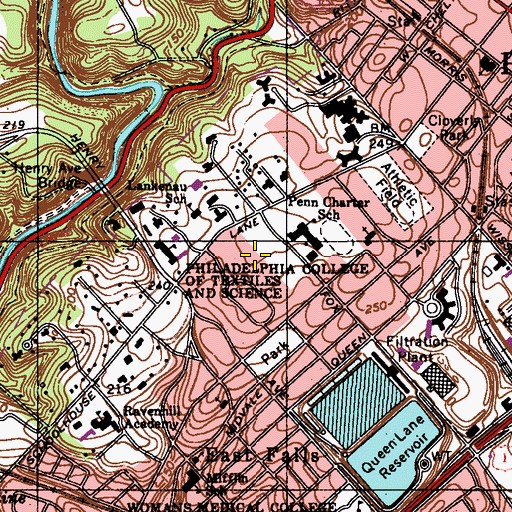 Topographic Map of Independence Plaza, PA