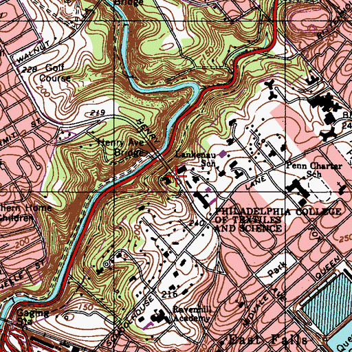 Topographic Map of The Design Center, PA