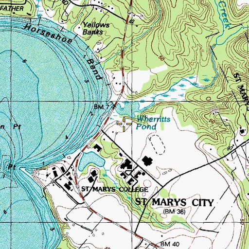 Topographic Map of Eleanor Diggs Harrington House, MD