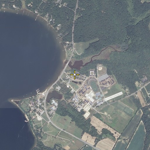 Aerial/Satellite Image of Eleanor Diggs Harrington House, MD