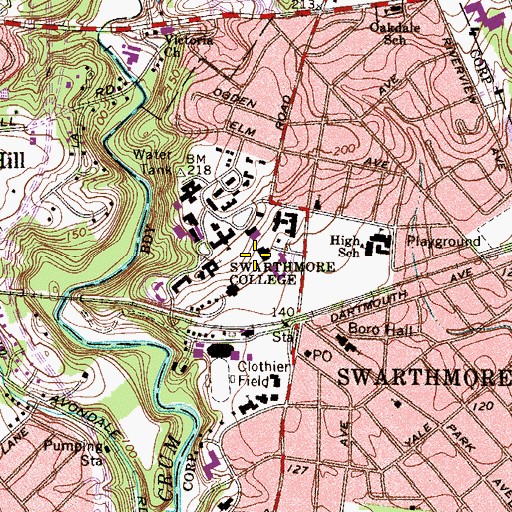Topographic Map of Old Tarble, PA