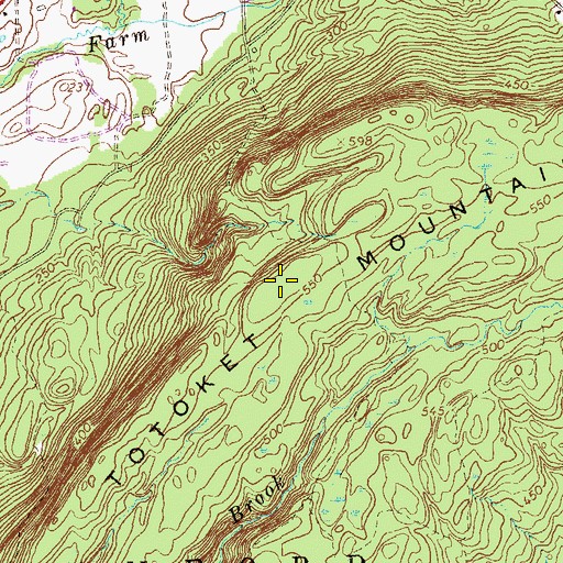 Topographic Map of Totoket Mountain, CT