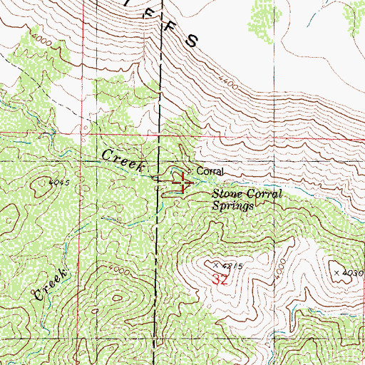 Topographic Map of Ash Creek, AZ
