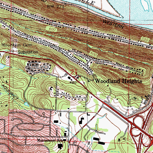 Topographic Map of Little Rock Fire Station 16, AR