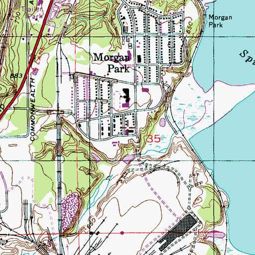 Topographic Map of Saint Margaret Mary Church, MN