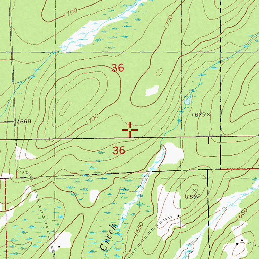 Topographic Map of Toimi Post Office (historical), MN